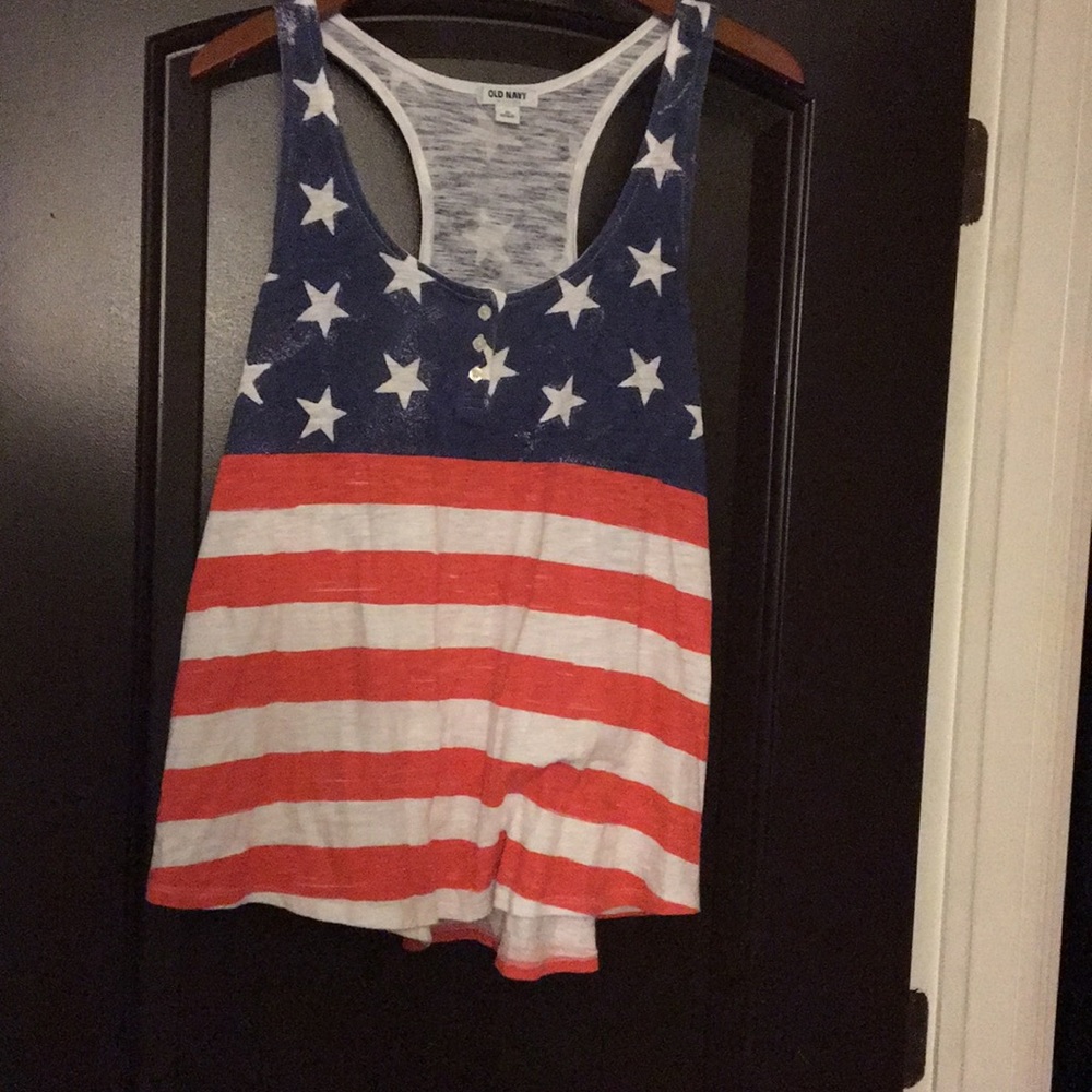 🇺🇸Racer back American Flag Tank 🇺🇸